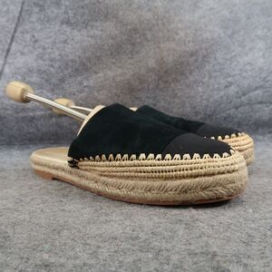 Seed Shoes Womens 41 Mule Flats Espadrille Boho Fashion Slip On Platform Leather